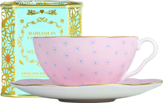 Wedgwood Polka Dot Cup & Saucer, Pink